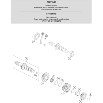 TRANSMISSION I - MAIN SHAFT
