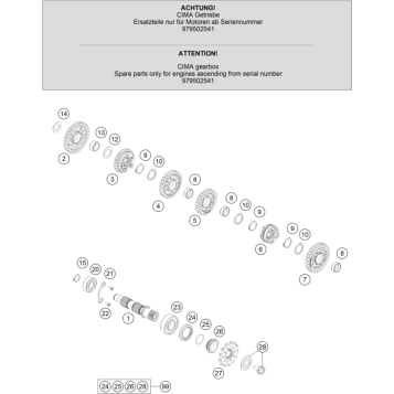 TRANSMISSION II - COUNTERSHAFT