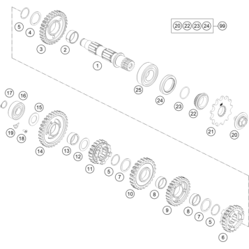 TRANSMISSION II - COUNTERSHAFT