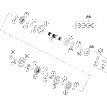 TRANSMISSION II - COUNTERSHAFT