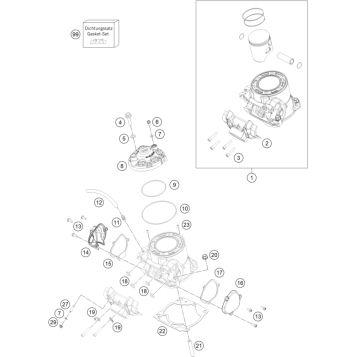 CYLINDER, CYLINDER HEAD