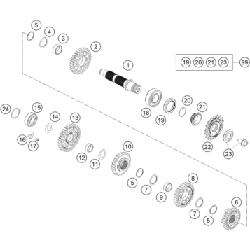TRANSMISSION II - COUNTERSHAFT