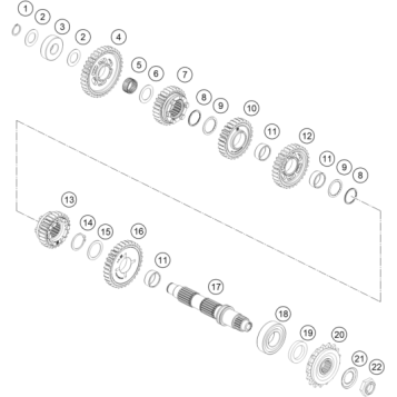 TRANSMISSION II - COUNTERSHAFT