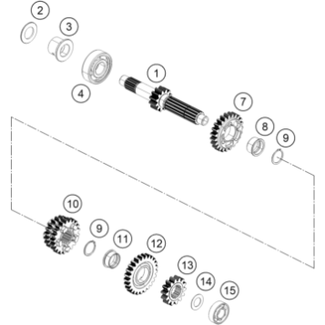 TRANSMISSION I - MAIN SHAFT