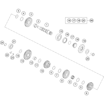 TRANSMISSION II - COUNTERSHAFT