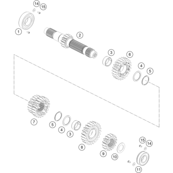 TRANSMISSION I - MAIN SHAFT