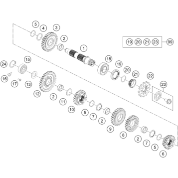 TRANSMISSION II - COUNTERSHAFT