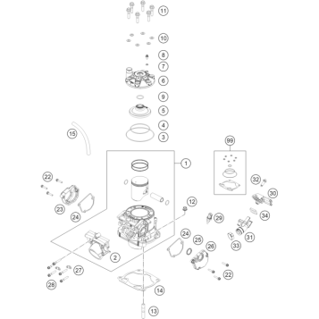 CYLINDER, CYLINDER HEAD