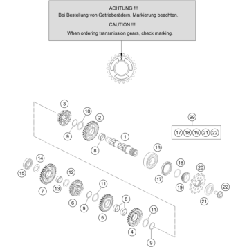 TRANSMISSION II - COUNTERSHAFT