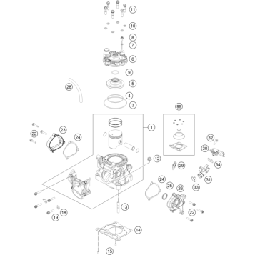 CYLINDER, CYLINDER HEAD