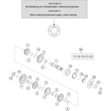 TRANSMISSION II - COUNTERSHAFT