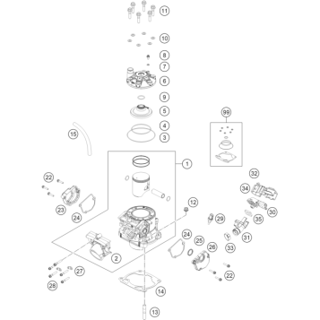 CYLINDER, CYLINDER HEAD
