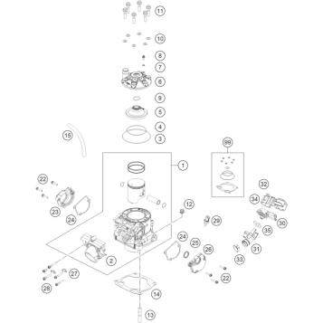 CYLINDER, CYLINDER HEAD