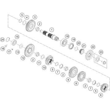 TRANSMISSION II - COUNTERSHAFT