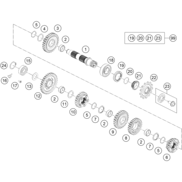 TRANSMISSION II - COUNTERSHAFT
