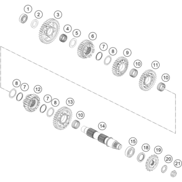 TRANSMISSION II - COUNTERSHAFT