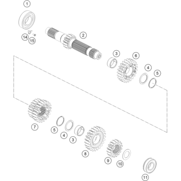 TRANSMISSION I - MAIN SHAFT