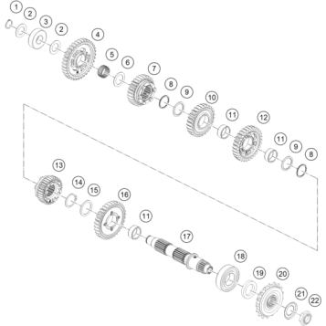 TRANSMISSION II - COUNTERSHAFT