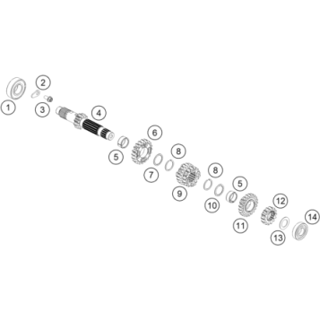 TRANSMISSION I - MAIN SHAFT