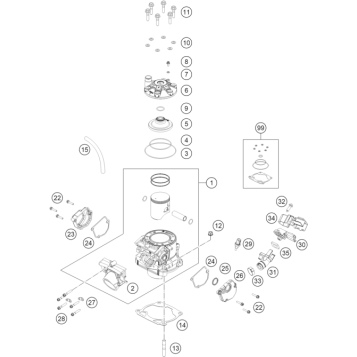 CYLINDER, CYLINDER HEAD