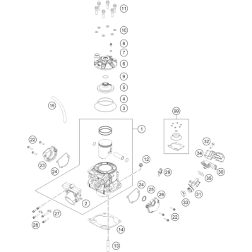 CYLINDER, CYLINDER HEAD