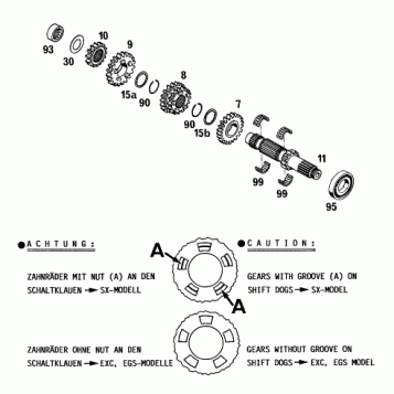 TRANSMISSION I - MAIN SHAFT