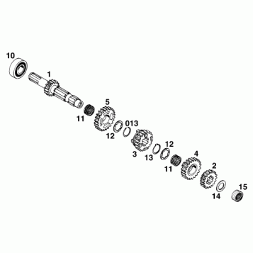 TRANSMISSION I - MAIN SHAFT