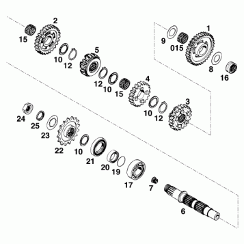 TRANSMISSION II - COUNTERSHAFT