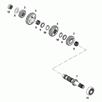 TRANSMISSION I - MAIN SHAFT
