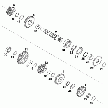 TRANSMISSION II - COUNTERSHAFT