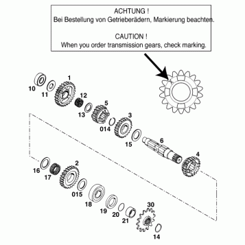 TRANSMISSION II - COUNTERSHAFT