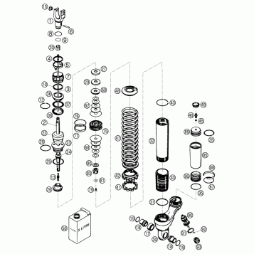 SHOCK ABSORBER DISASSEMBLED