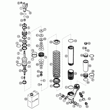 SHOCK ABSORBER DISASSEMBLED