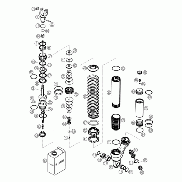 SHOCK ABSORBER DISASSEMBLED