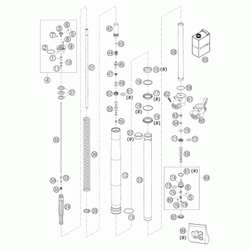 FRONT FORK, TRIPLE CLAMP