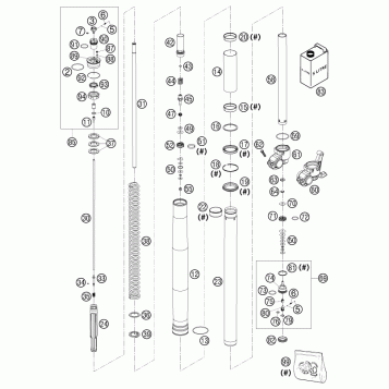 FRONT FORK DISASSEMBLED