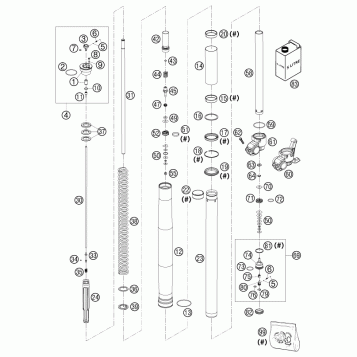 FRONT FORK, TRIPLE CLAMP