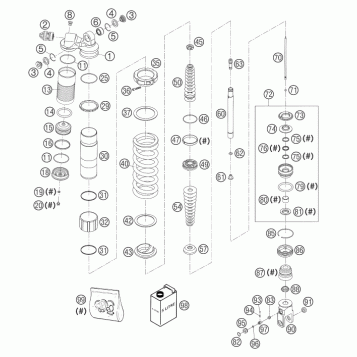 SHOCK ABSORBER DISASSEMBLED