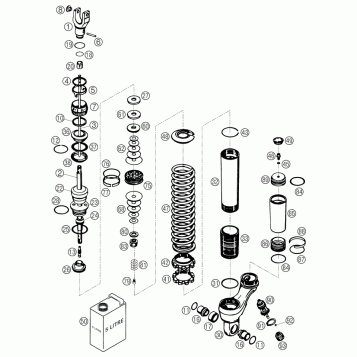 SHOCK ABSORBER DISASSEMBLED