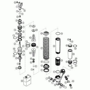 SHOCK ABSORBER DISASSEMBLED