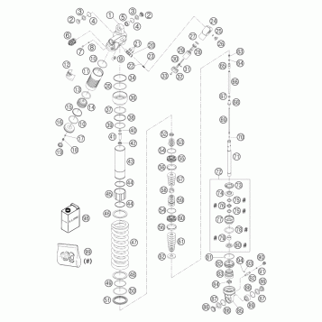 SHOCK ABSORBER DISASSEMBLED