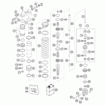 SHOCK ABSORBER DISASSEMBLED
