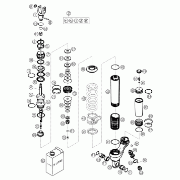 SHOCK ABSORBER DISASSEMBLED