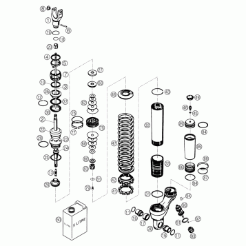 SHOCK ABSORBER DISASSEMBLED