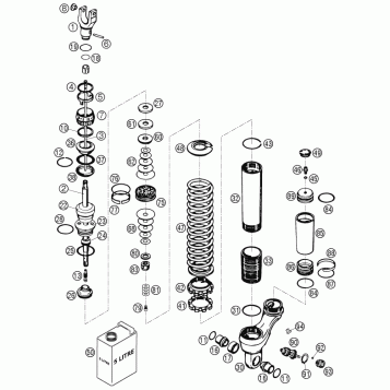 SHOCK ABSORBER DISASSEMBLED