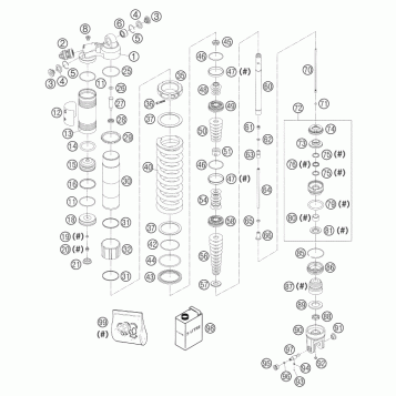 SHOCK ABSORBER DISASSEMBLED