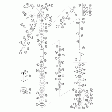 SHOCK ABSORBER DISASSEMBLED