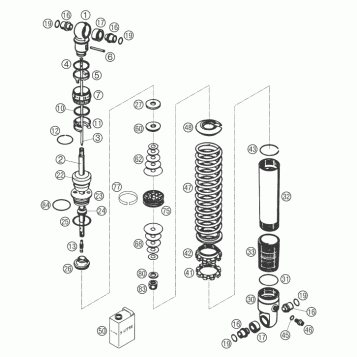 SHOCK ABSORBER DISASSEMBLED