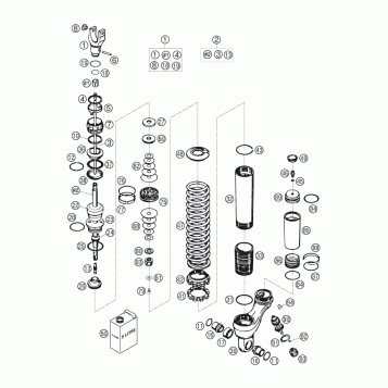 SHOCK ABSORBER DISASSEMBLED