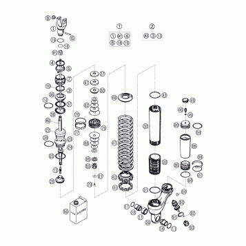 SHOCK ABSORBER DISASSEMBLED